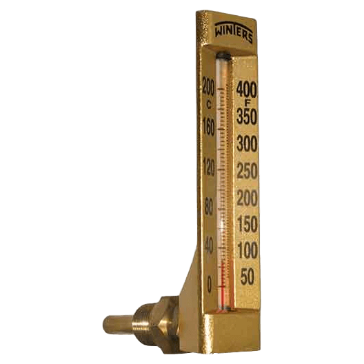 Winters Instruments HVac Gold Case Thermometer, TAG